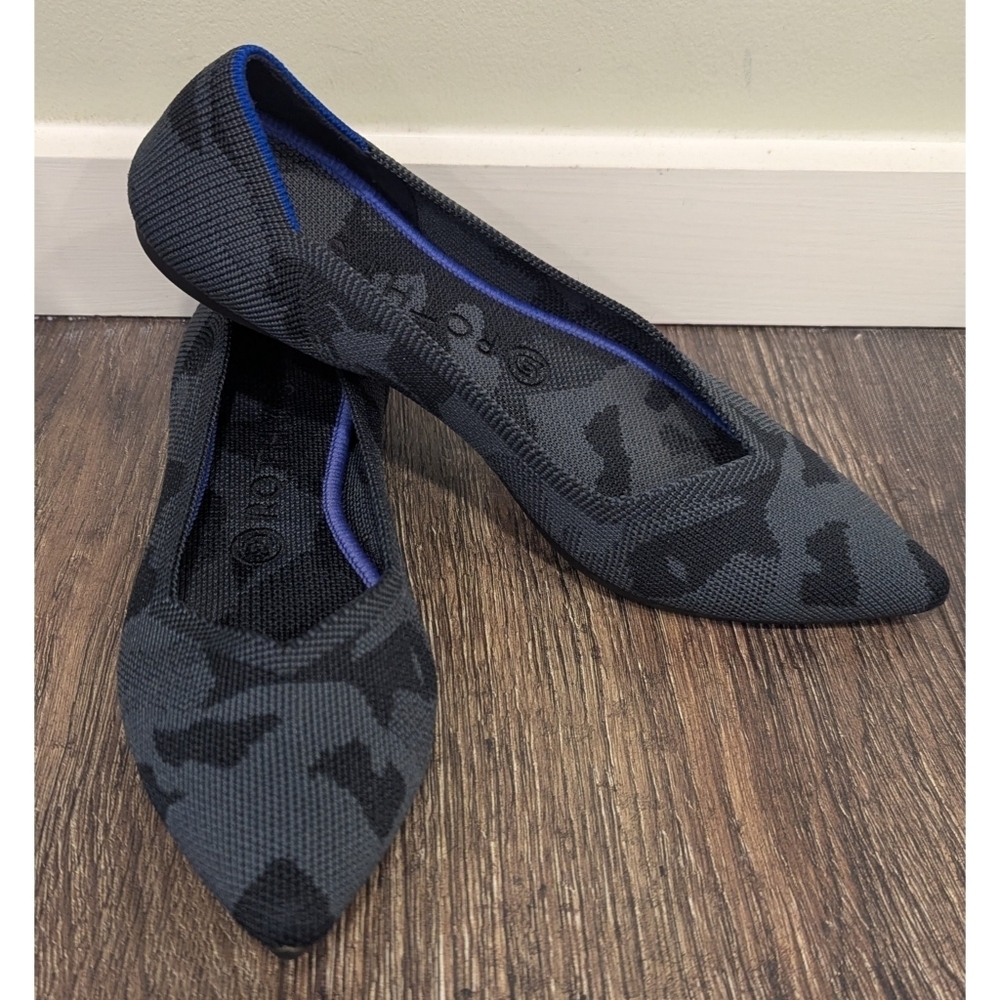 Rothy's Pointed Toe Camouflage Flats Size 8.5